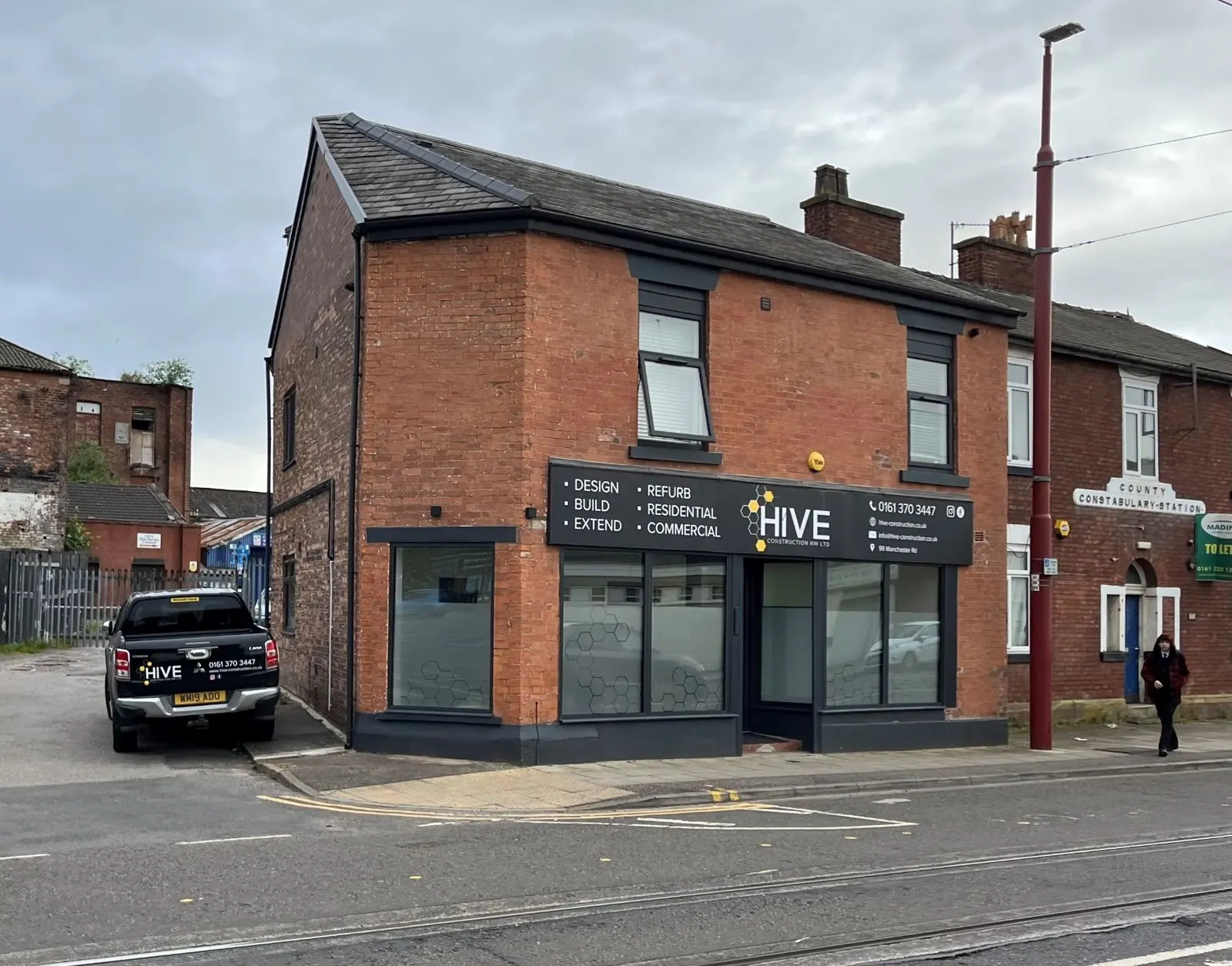 99 Manchester Road, Droylsden after conversion to a six-bed HMO and commercial unit